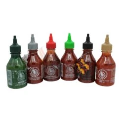 6er Set Flying Goose Sriracha Chilisauce Versch. Sorten 200ml, 1,2l