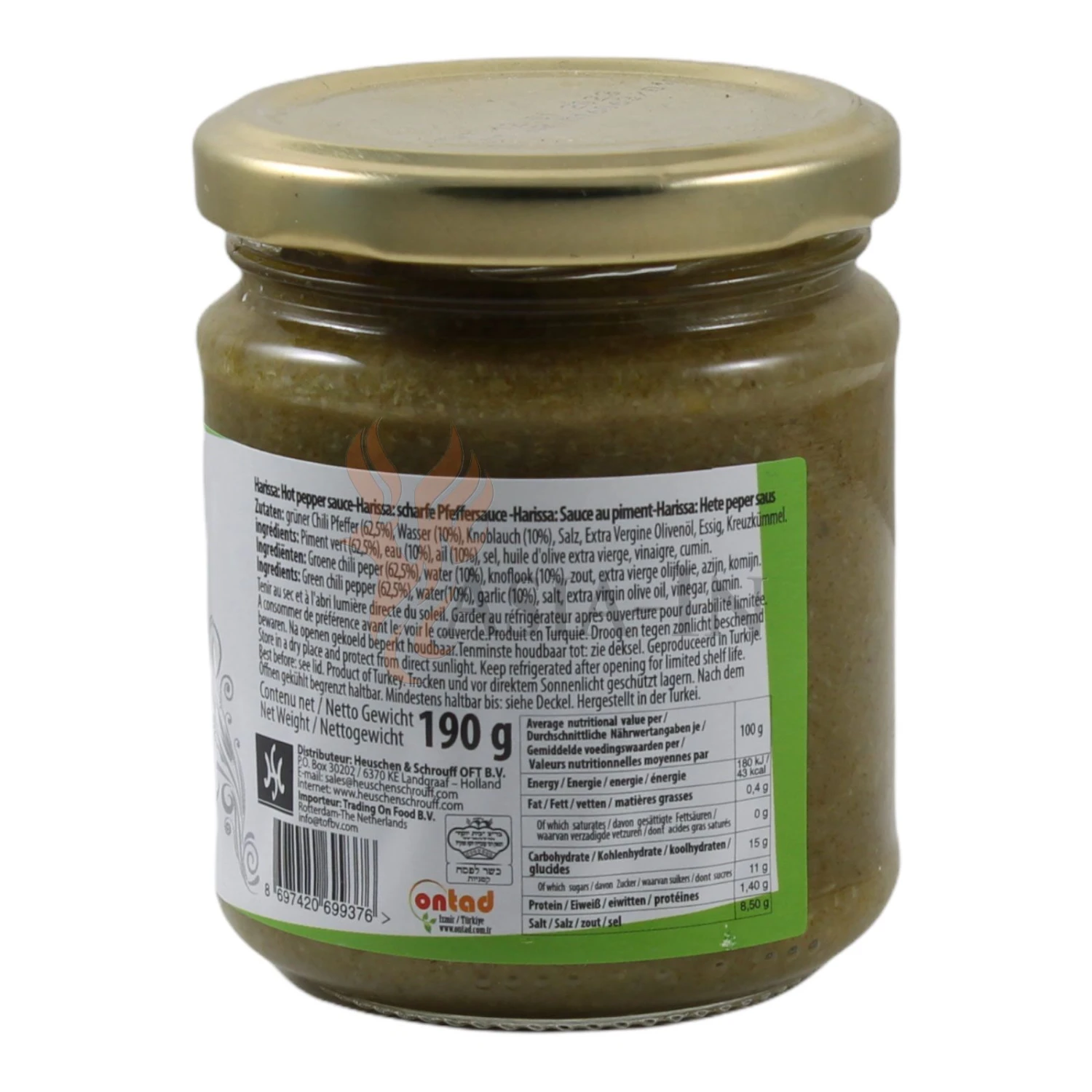 Ceren Harissa Chilisauce Grün 190g 4 Ceren Harissa Chilisauce Grün 190g – Bild 2