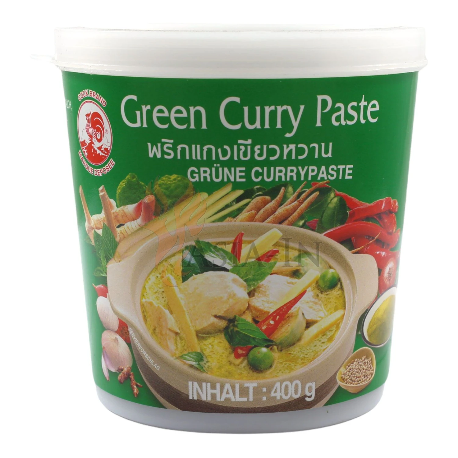 COCK Grüne Currypaste 400g 3 COCK Grüne Currypaste 400g