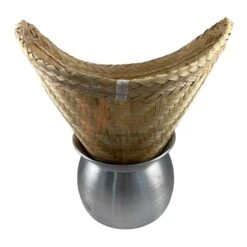 Diamond Alu Laos Topf & Bambuskorb Für Klebreis -Lebensmittelgeschäft diamond alu laos topf bambuskorb fuer klebreis