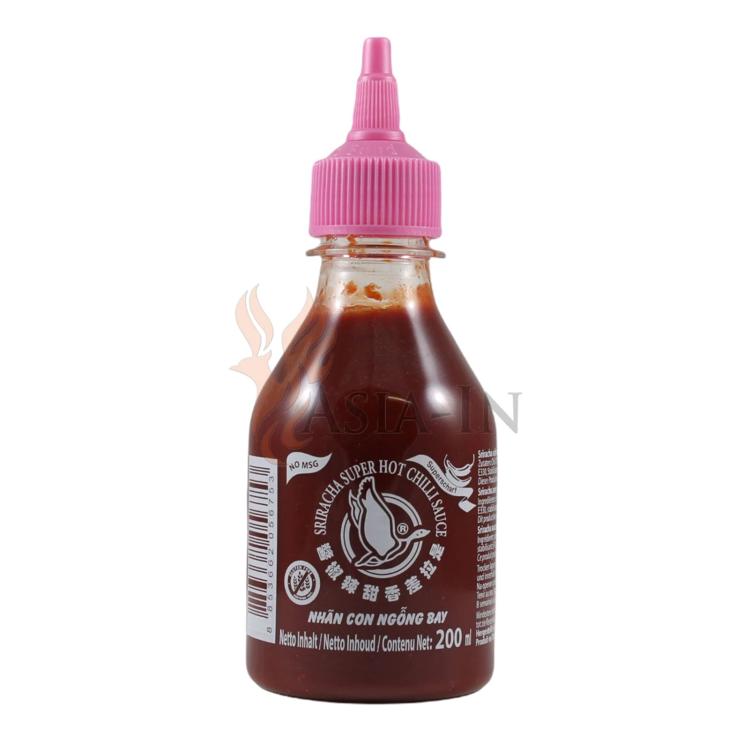 Flying Goose Sriracha Chilisauce Super Scharf, Ohne Glutamat 200ml 3 Flying Goose Sriracha Chilisauce Super Scharf, Ohne Glutamat 200ml