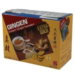 Gingen Instant Ingwer Tee, Extra Gold, Formula 1, 12 X 17g, 204g