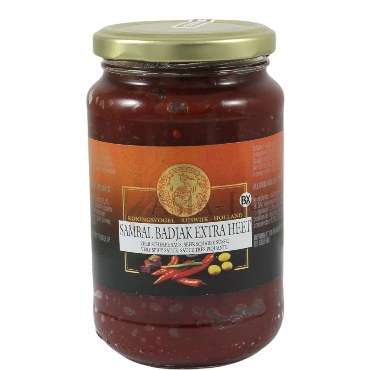 Königsvogel Sambal Badjak Extra Scharf 375g 3 Königsvogel Sambal Badjak Extra Scharf 375g