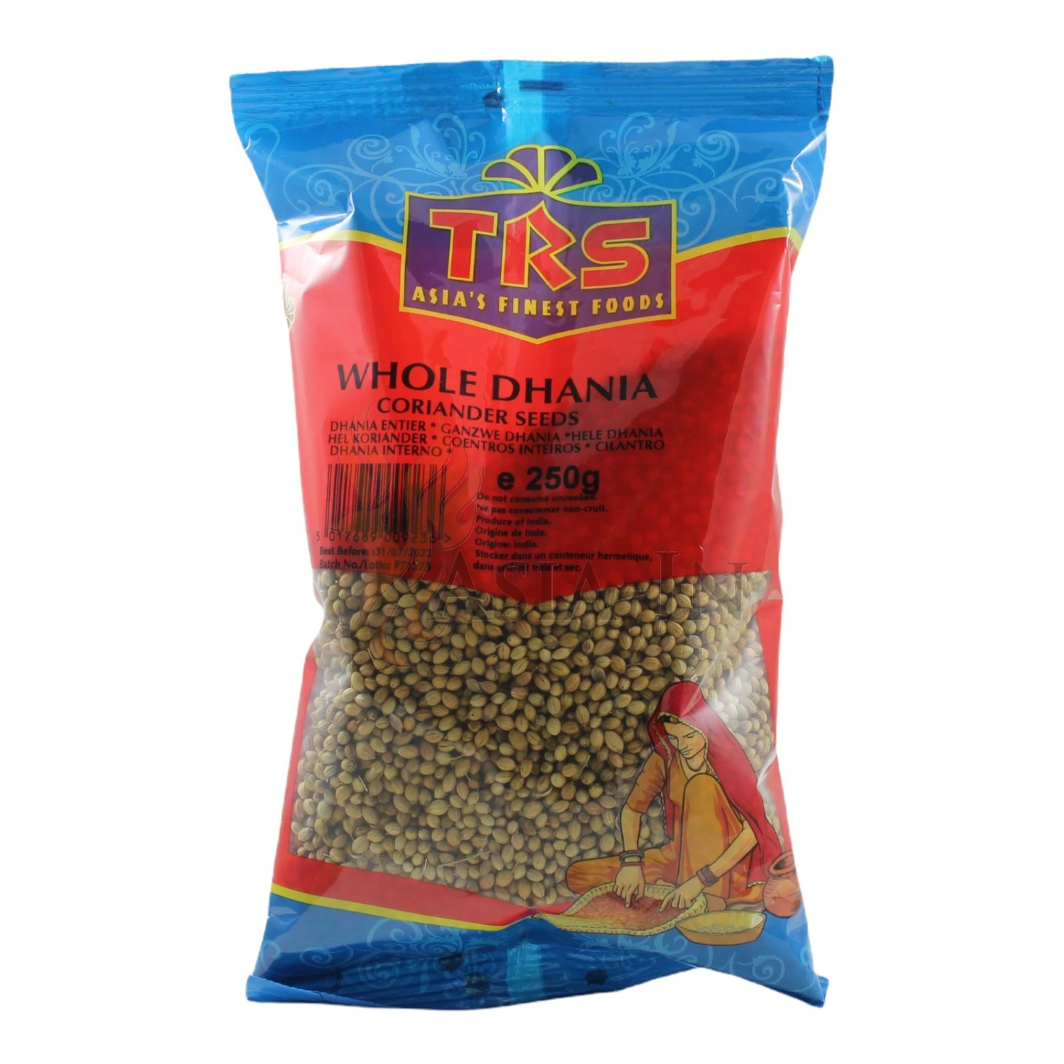 Korianderkörner, Dhania, Ganz, TRS 250g 3 Korianderkörner, Dhania, Ganz, TRS 250g