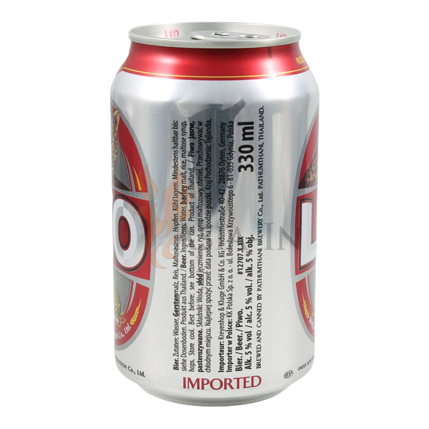 Leo Bier Zzgl. 25cent Pfand, EINWEG, 5% VOL, Dose 330ml 4 Leo Bier Zzgl. 25cent Pfand, EINWEG, 5% VOL, Dose 330ml – Bild 2