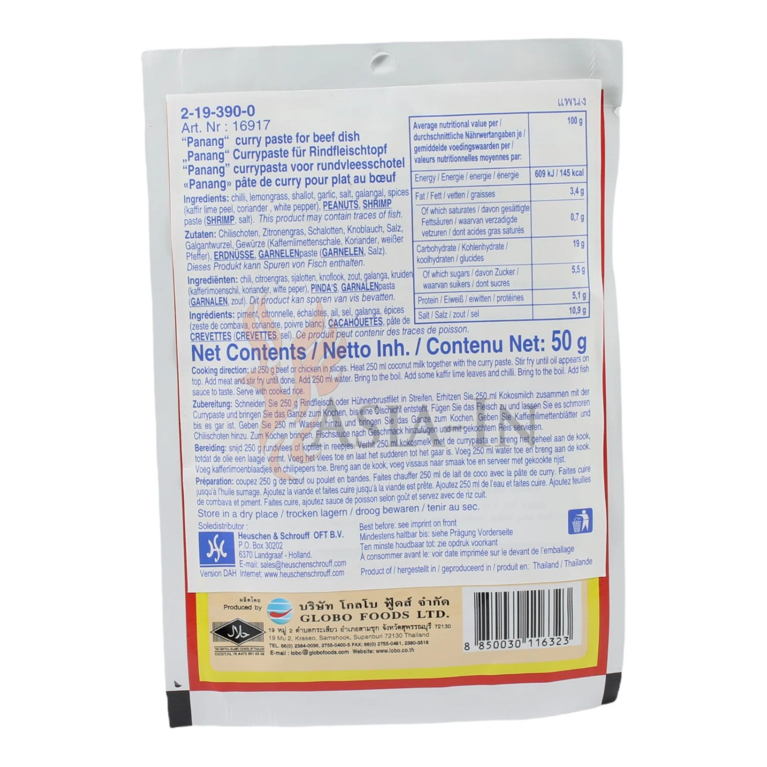 Lobo Panang Currypaste 50g 4 Lobo Panang Currypaste 50g – Bild 2