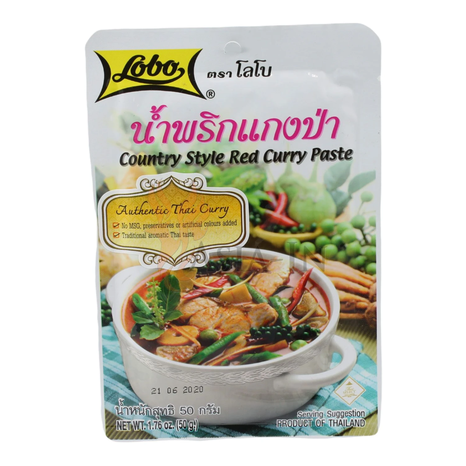 Lobo Rote Curry Paste Ländliche Art 50g 4 Lobo Rote Curry Paste Ländliche Art 50g – Bild 2