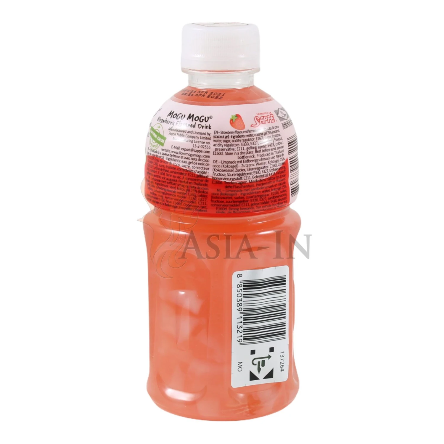 Mogu Mogu Erdbeere Getränk Zzgl. 25cent Pfand, EINWEG 320ml 4 Mogu Mogu Erdbeere Getränk Zzgl. 25cent Pfand, EINWEG 320ml – Bild 2