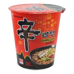 NongShim Shin Ramyun, Hot & Spicy Instant Nudeln Im Becher, 12x68g 816g -Lebensmittelgeschäft nongshim shin ramyun hot spicy instant nudeln im becher 12x68g 816g2