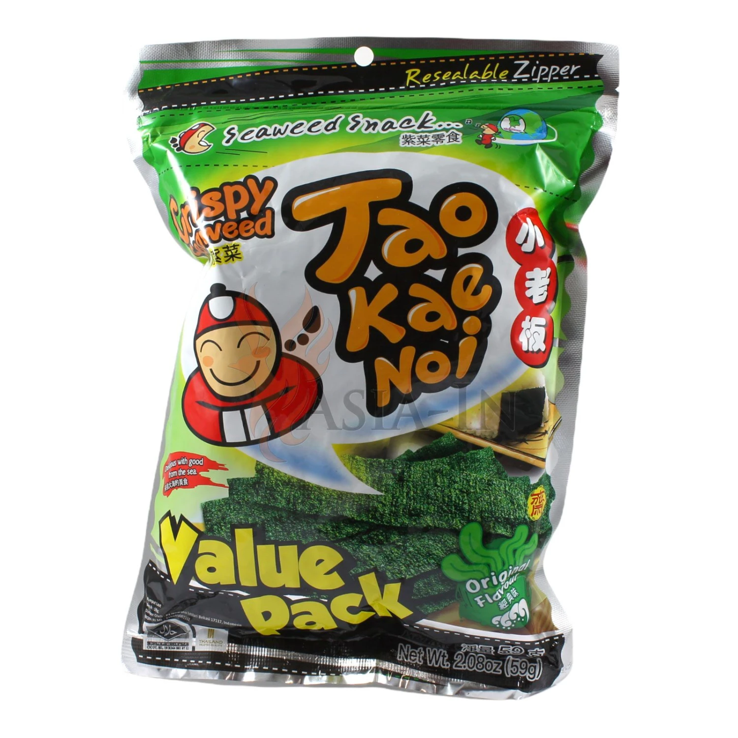 Tao Kae Noi Original Seealgen Snack 59g 3 Tao Kae Noi Original Seealgen Snack 59g