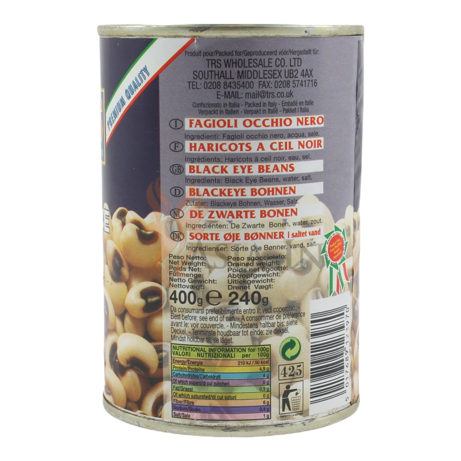 TRS Black Eye Bohnen 240g 4 TRS Black Eye Bohnen 240g – Bild 2