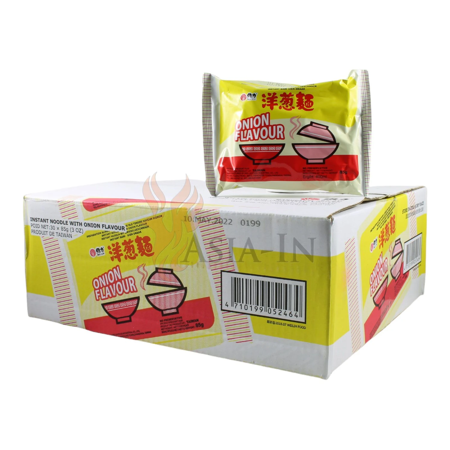 Wei Lih Zwiebel Instant Nudeln 30x85g 2,55kg 5 Wei Lih Zwiebel Instant Nudeln 30x85g 2,55kg – Bild 3