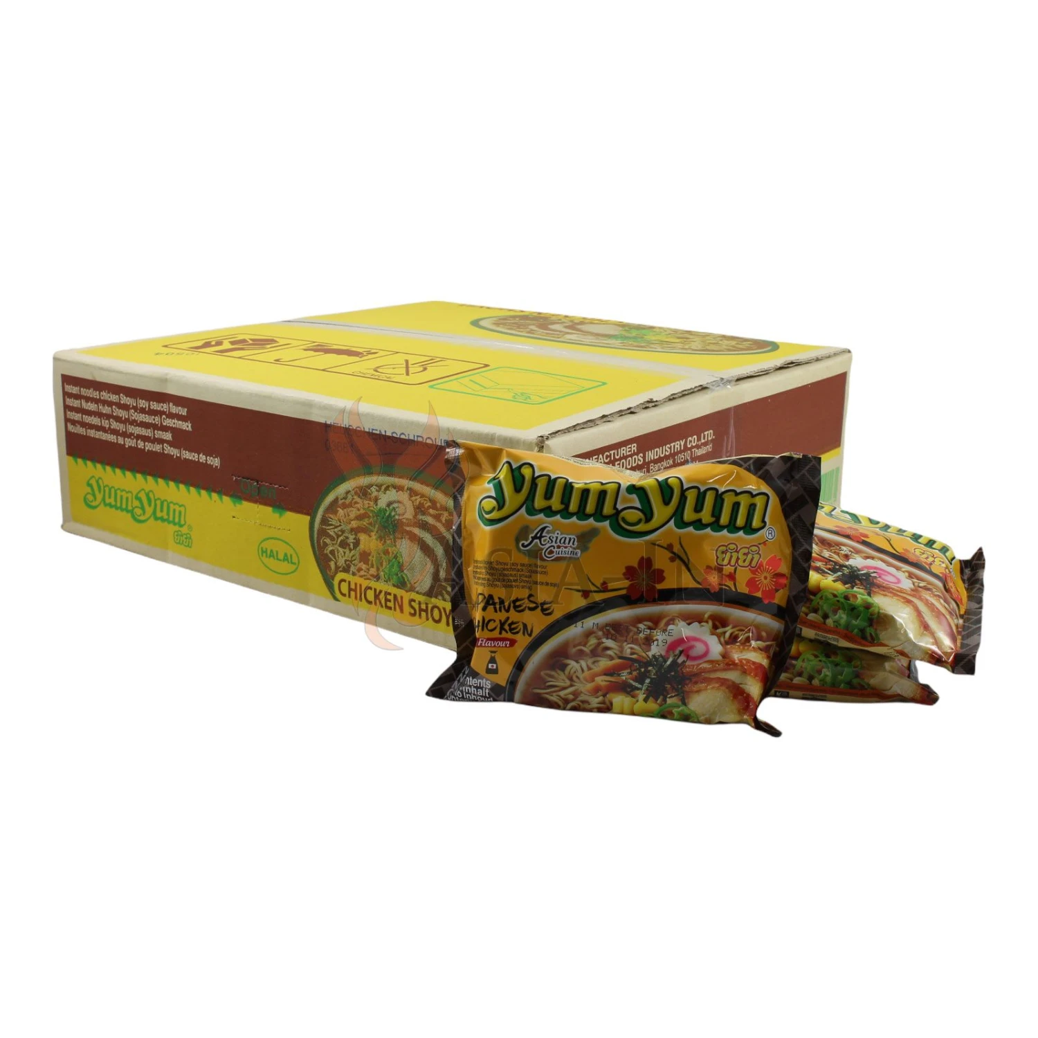 YumYum Japanische Huhn Soja Instant Nudeln 30x60g 1,8kg 3 YumYum Japanische Huhn Soja Instant Nudeln 30x60g 1,8kg